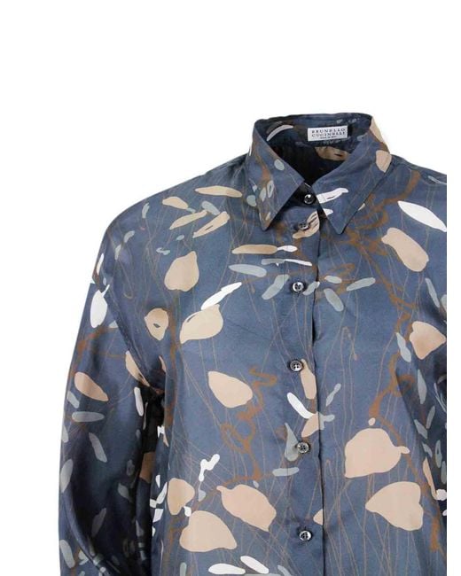 Brunello Cucinelli Blue Shirts