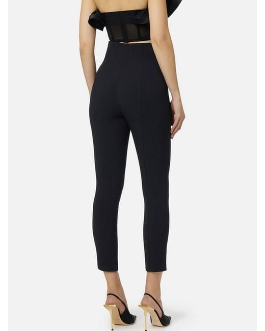 Elisabetta Franchi Blue Cropped Trousers