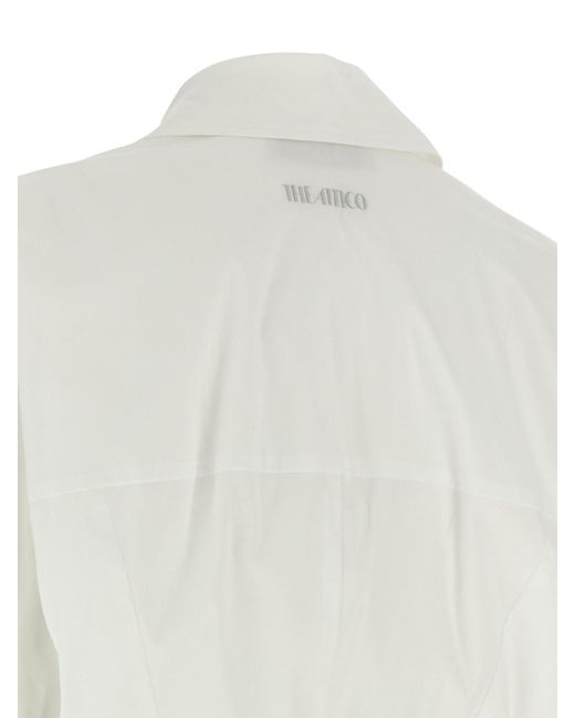 The Attico White Chemisier Dress