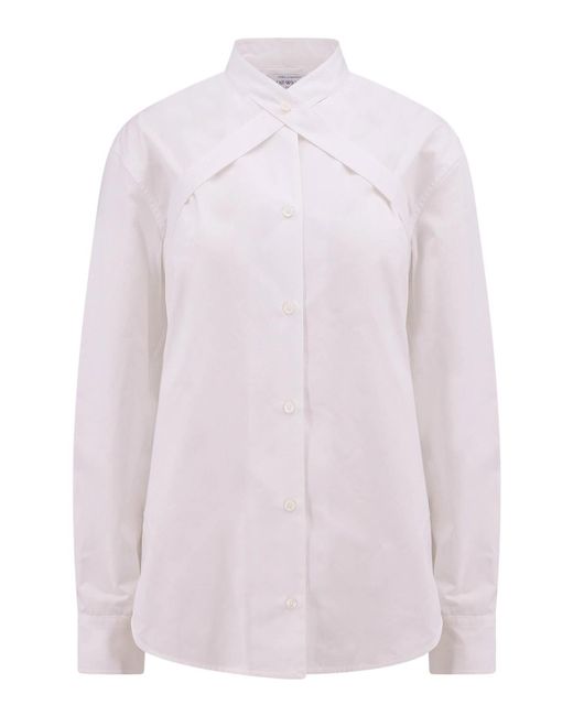 Off-White c/o Virgil Abloh Pink Chic Cotton Shirt With Straps And Metal Buckle