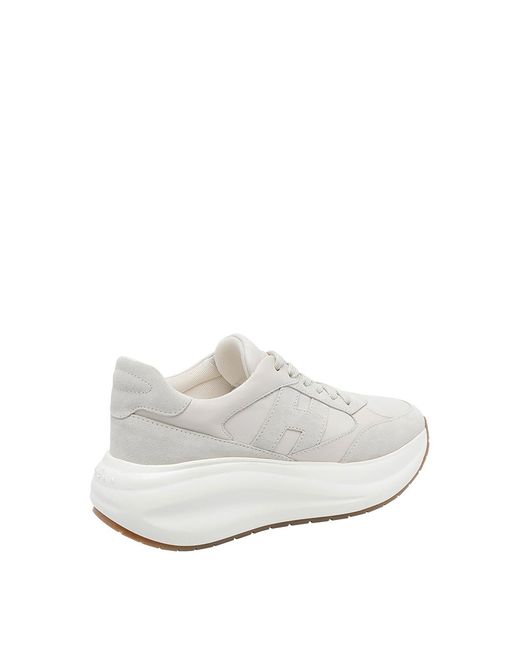 Hogan White Maxi Sneakers