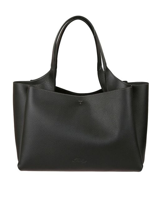 Tod's Black Leather Tote