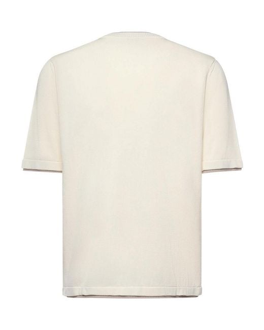 Eleventy White Cotton T-Shirt for men