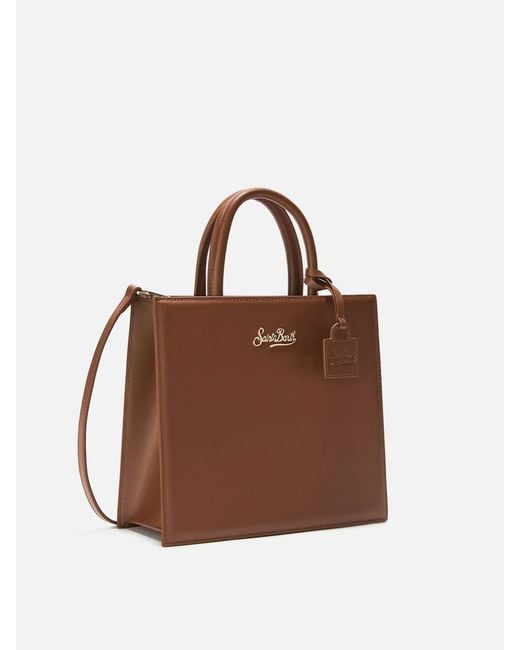 Mc2 Saint Barth Brown Shop Bag Midi