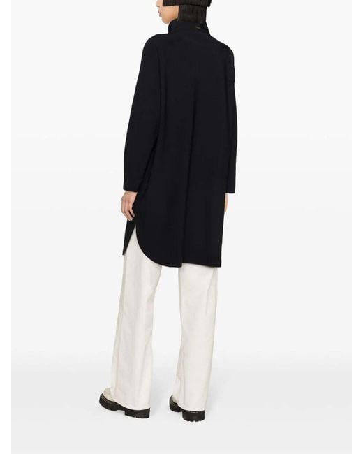 Herno Blue First-Act Pef High-Neck Coat