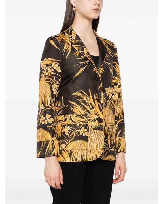 F.R.S For Restless Sleepers Metallic Printed Silk Shirt