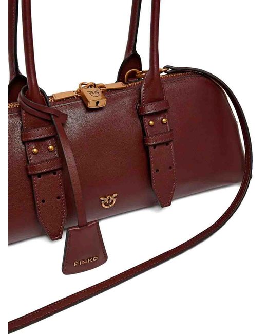 Pinko Brown Big Bowling Bag Horizontal