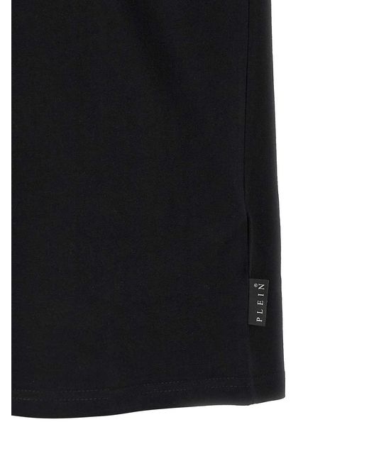 Philipp Plein Black Hexagon T-Shirt for men
