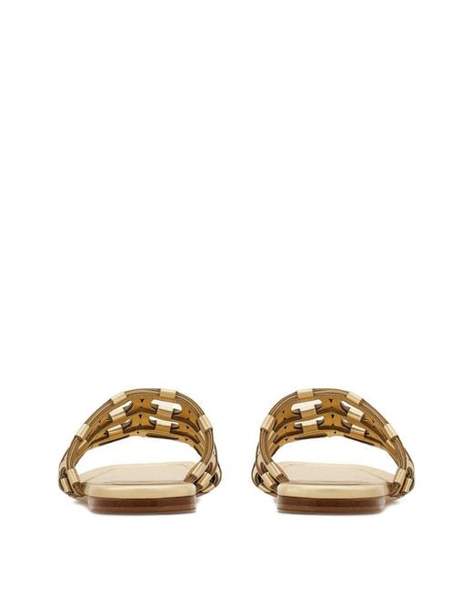 Ferragamo Metallic Sandals