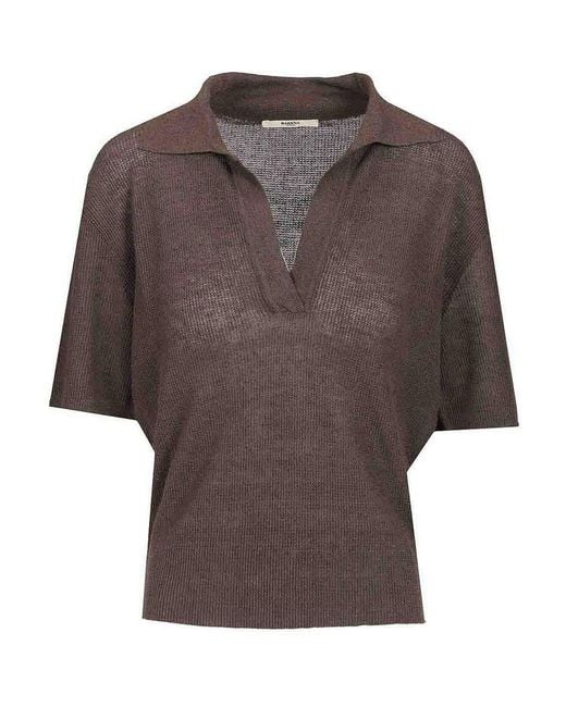 Barena Brown Vibia Risada Sweater