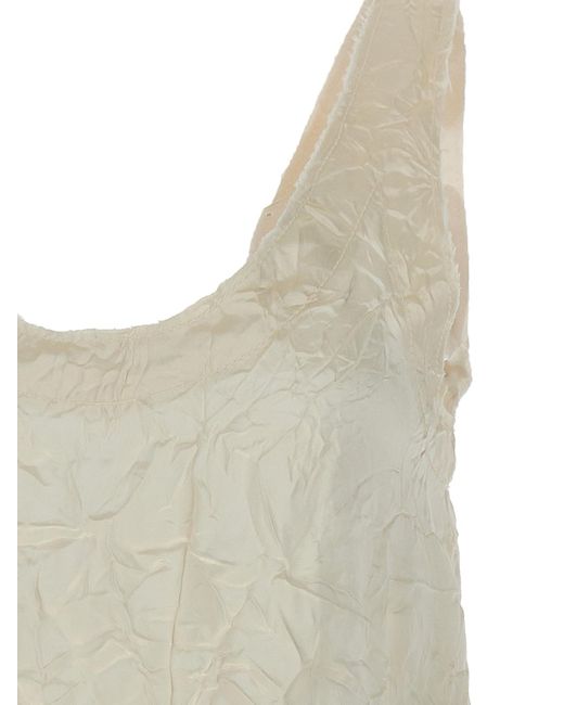 Lanvin Natural Splitted Tank Top