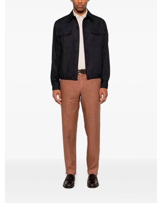 Lardini Black Shirt Jacket for men