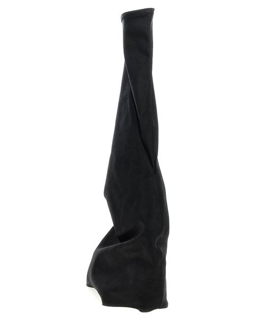 Rick Owens Black 'Fetish' Boots