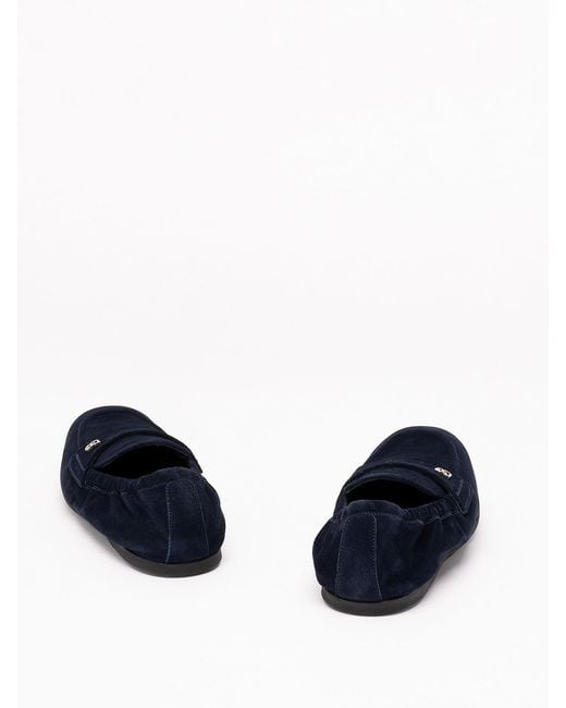 Dolce & Gabbana Blue Elastic-Back Loafers for men