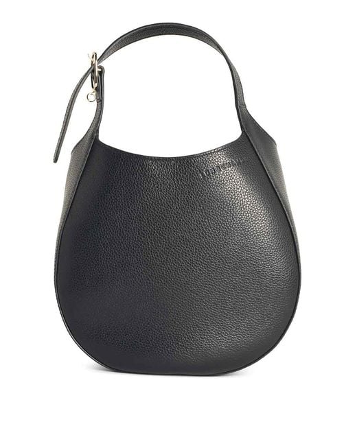 Longchamp Black Le Foulonn S Leather Bag
