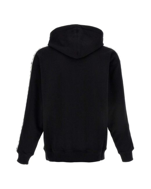 Moschino Black Double Question Mark Hoodie for men