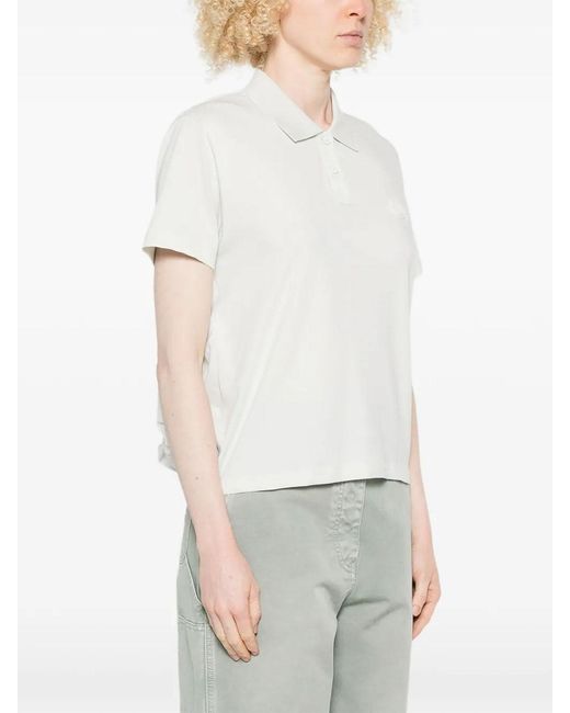 Moncler White Ss Polo