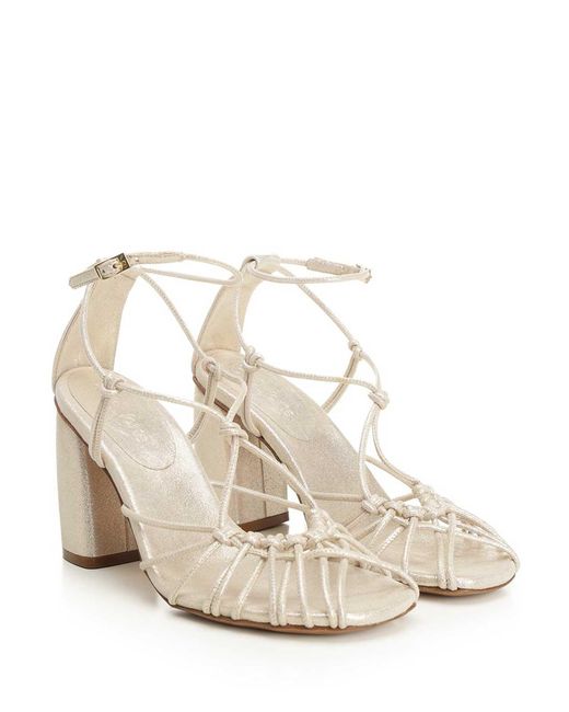 Forte_forte White High-Heeled Sandals