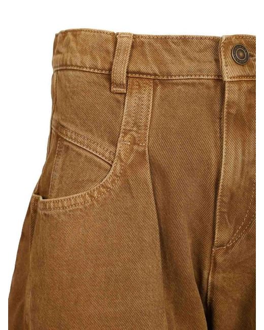 Isabel Marant Natural Lisha Barrel Jeans