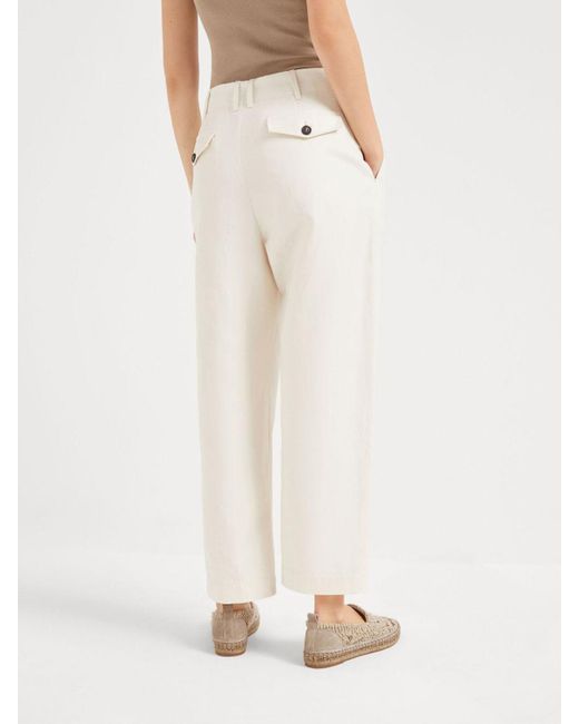 Brunello Cucinelli White Led With Folds
