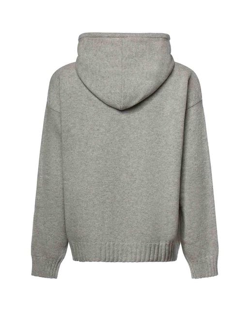 MM6 by Maison Margiela Gray Cotton Knit Sweater for men