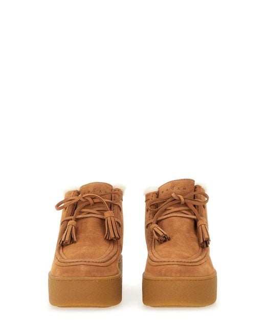 Hogan Brown Ankle Shoe