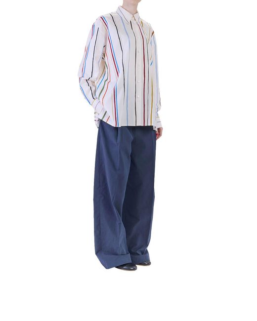 Paul Smith White Painter Stripe Shirt