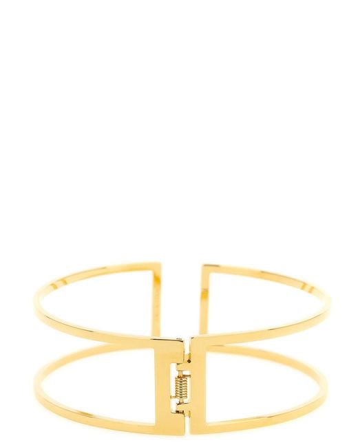 Elisabetta Franchi Metallic Chocker Necklace
