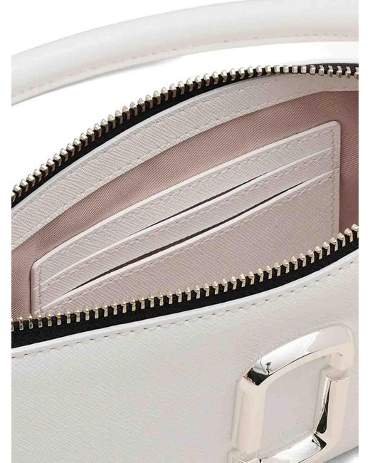 ハンドバッグ The Pochette - Marc Jacobs - Leather - White Marc Jacobs The Pochette Leather Snapshot in White | Lyst