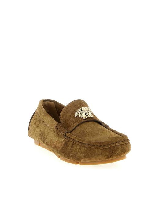 Versace Brown Loafers for men