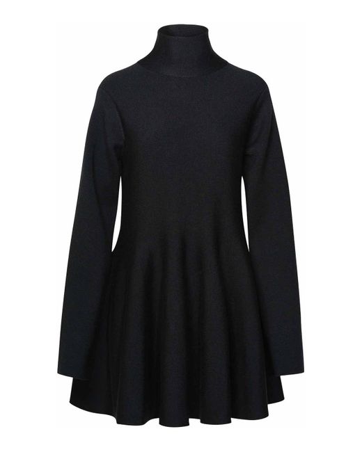 Khaite Black Wool Blend Dress