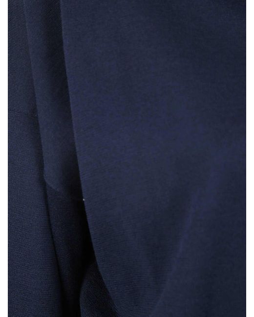 Brunello Cucinelli Blue V-neck Pullover