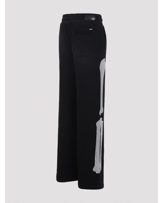 Amiri Black Bones Oversized Sweatpants for men