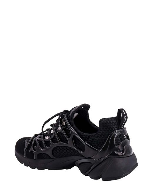 44 Label Group Black Mesh Sneakers With Embossed Rubber Detail for men