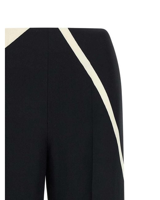 Alberta Ferretti Blue Cropped Pants