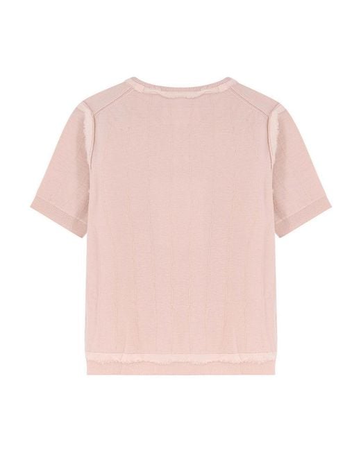 Maison Margiela Pink Virgin Wool Sweater