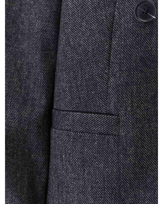 Boss Gray Double-Breasted Blazer