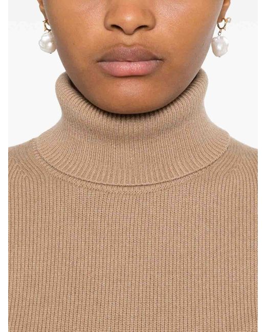 Theory Natural Cashmere Turtleneck Sweater