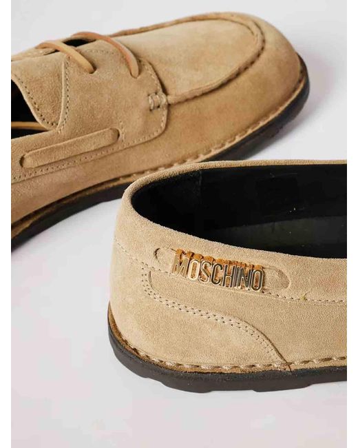 Moschino Natural Adrian Deck Loafers for men