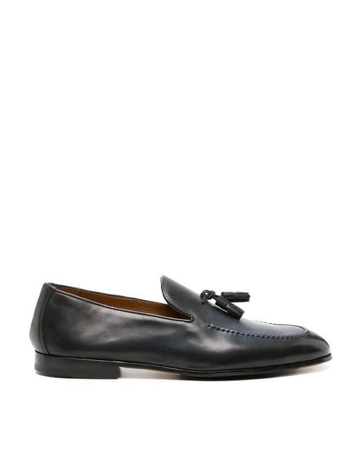 Doucal's Black Tassel Moc+Fdo Nero for men