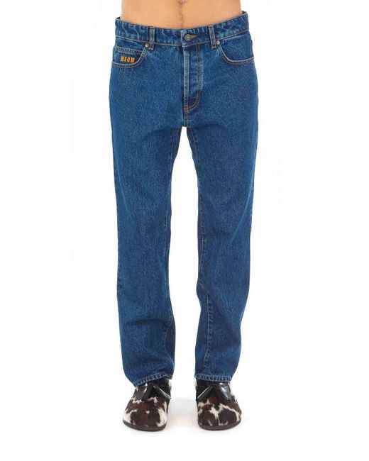 MSGM Blue Msgm Jeans for men