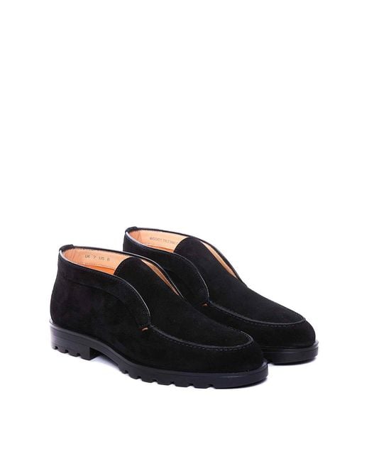Santoni Black Boots for men