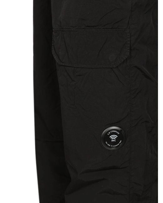 C P Company Black Cargo Pants for men