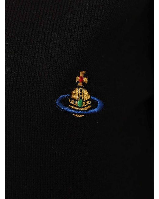 Vivienne Westwood Black Beatrice Cotton And Cashmere Sweater