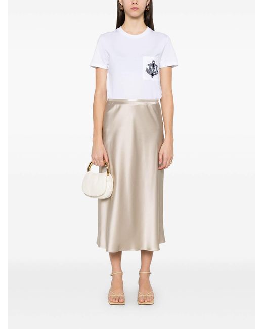 Max Mara White Midi Skirt