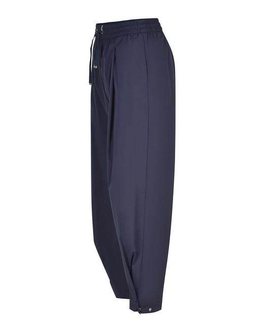 Herno Blue Trousers Made Of Nylon