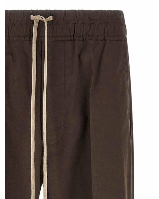 Rick Owens Brown Dietrich Drawstring Pants for men