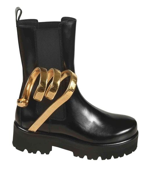 Rene Caovilla Black Ankle Boots