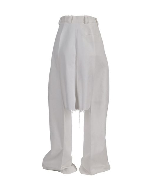 Niccolò Pasqualetti White Brezza Skirtrousers