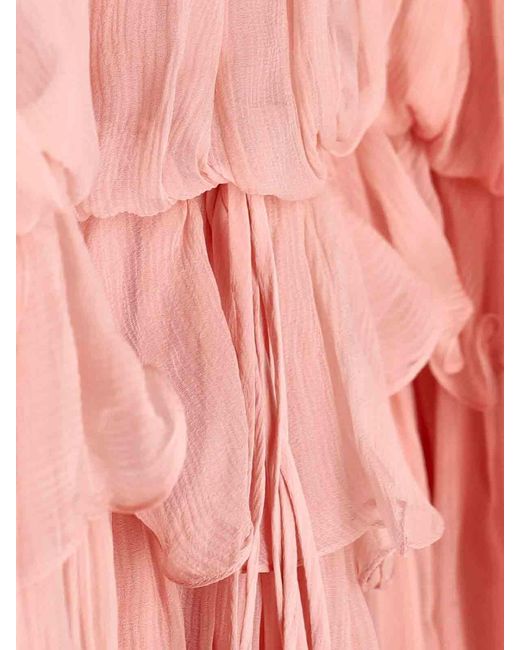 Chloé Pink Dresses Silk